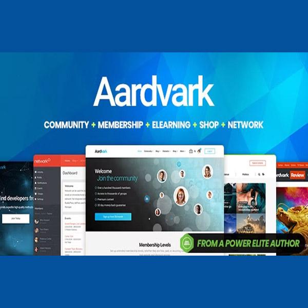 Aardvark v4.52 - Community, Membership, BuddyPress Theme